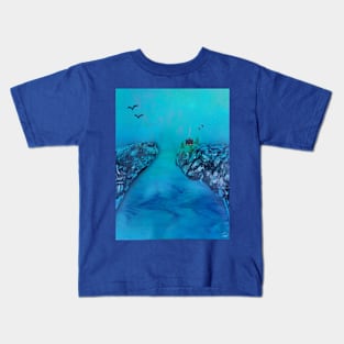 Cabin on the bay Kids T-Shirt